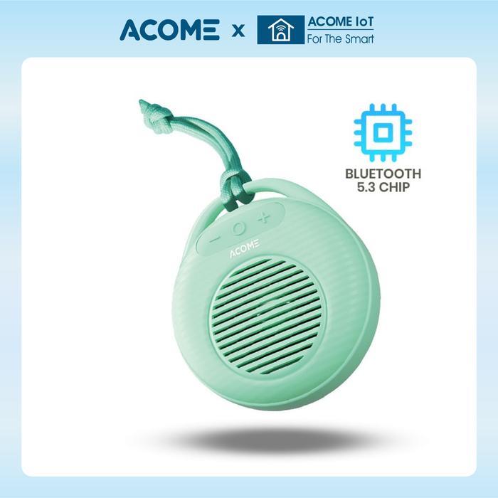 Acome A15 Speaker Mini Tws Bluetooth 5.3 Ultra Bass With Rgb Portable Terpercaya