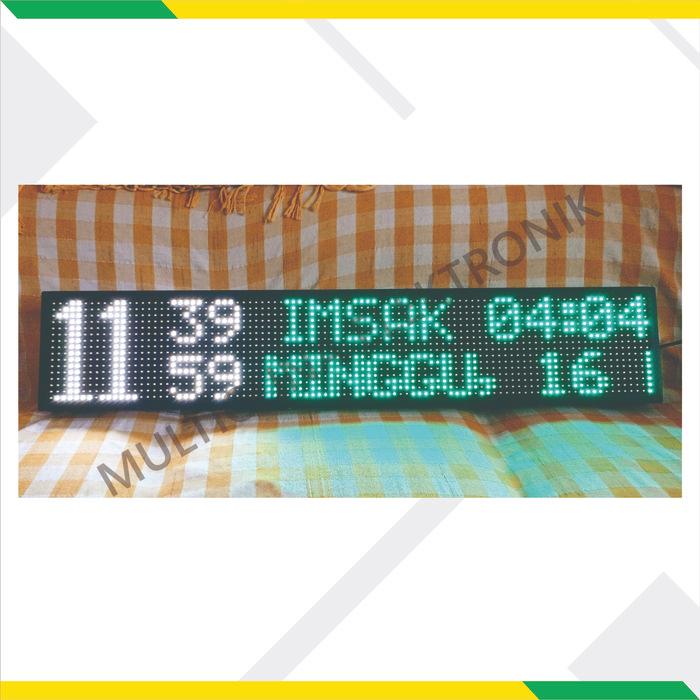 Jam Digital Masjid Jadwal Sholat + Auto Tartil ( 100Cm X 20Cm ) Tbk