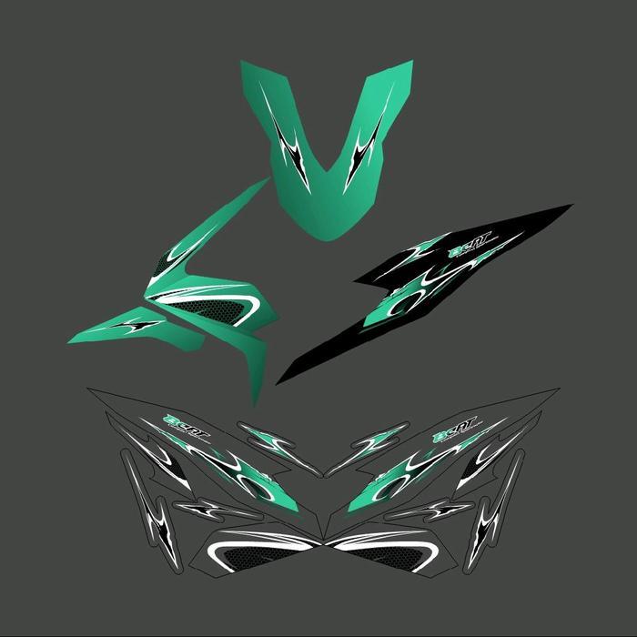 STRIPING STICKER TRANSPARAN BEAT DELUXE DESAIN VIETNAM STYLE
