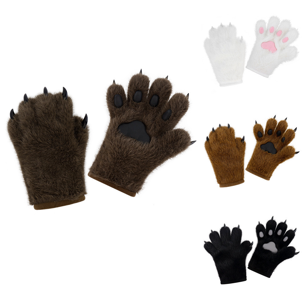 Cosplay Convention Prop Simulated Beast Claw Plush Paw Pad Cat Paw Gloves Cartoon Handmade Cat Claws