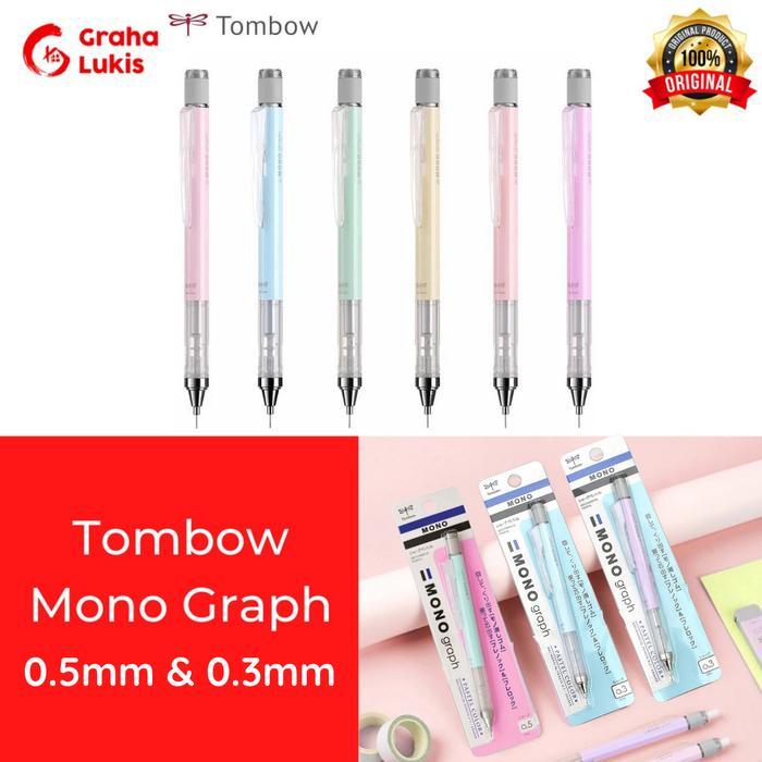 Tombow Mono Graph Mechanical Pensil Warna Pastel