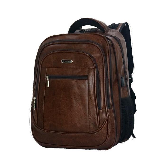Tas Pria Ransel Kulit Import Polo Power Backpack Leather Import Waterproof Tas Kulit Pria Ransel