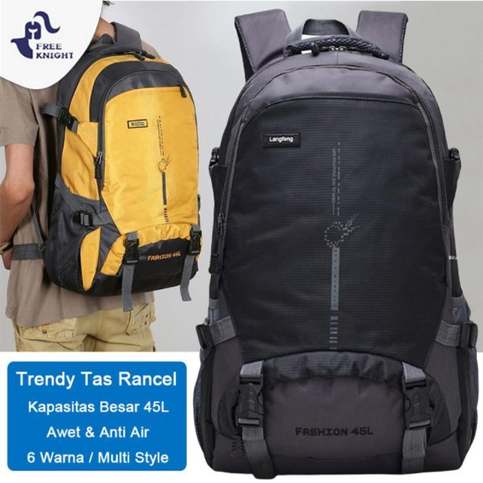 Eiger Summit Gear - Freeknight Tas Ransel Pria 45L Backpack Cowok Anti Air Hiking Tas Punggung