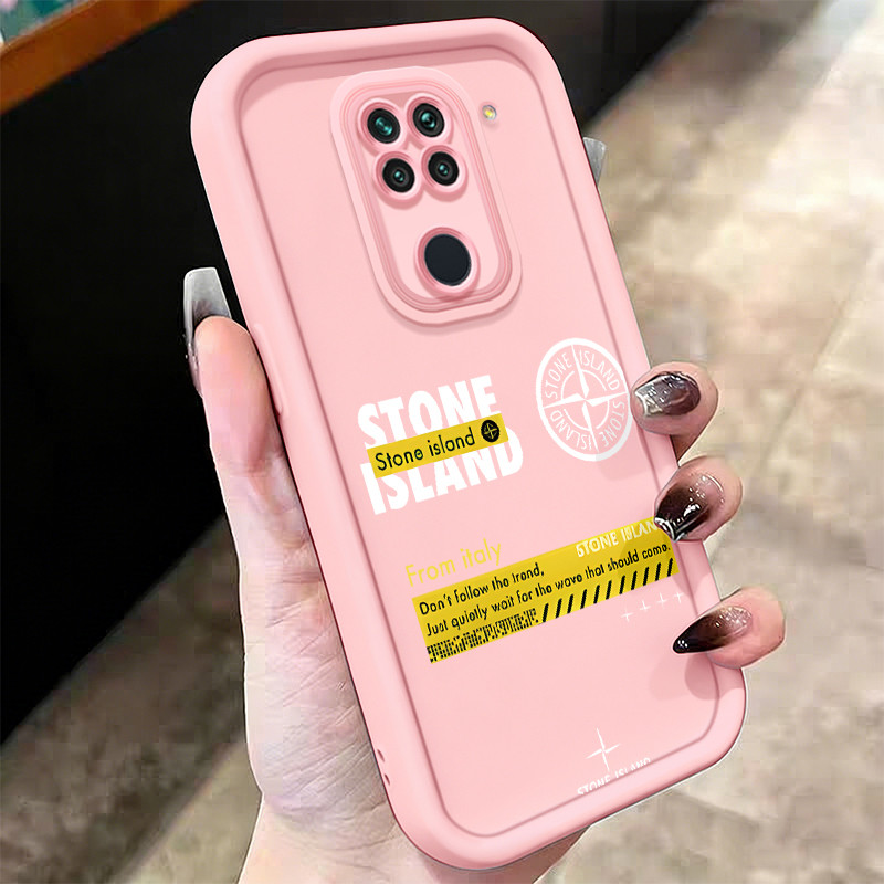 Casing Hp untuk Xiaomi Redmi Note 9 4G 10X Case Rusak Stone Island Kasing silikon Cesing Softcase An