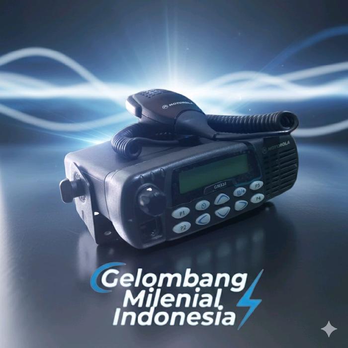 RADIO RIG MOTOROLA GM338 VHF BEKAS