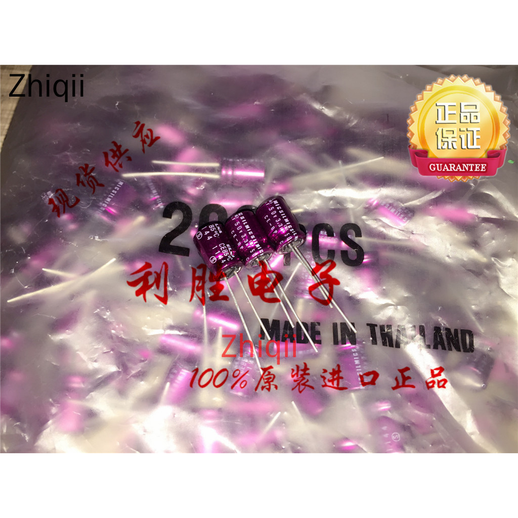 10pcs/30pcs Original new 3.3UF 50V Japan ELNA Red Robe Promise Capacitor 50V3.3UF 8*12 SILMIC BP