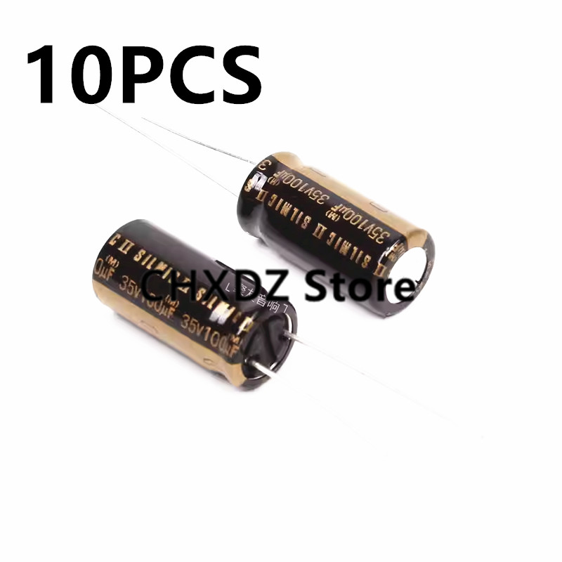 Chxdz 100% New Imported Original ELNA 35V100uF SILMIC II RFS 10*20 Audio fever electrolytic