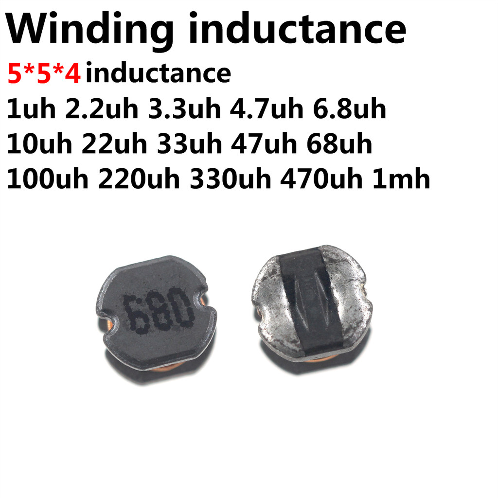 100PCS Inductor CD54 5*5*4 SMD Power Inductance 1UH 2R2 2.2UH 3.3UH 4.7UH 6.8UH 10 UH 100UH 150UH