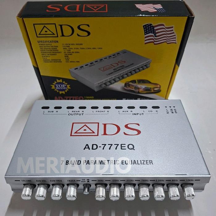 Pream Parametrik ADS AD 777 7BAND Pream Parametrik Equalizer penjernih Sound System Profesional