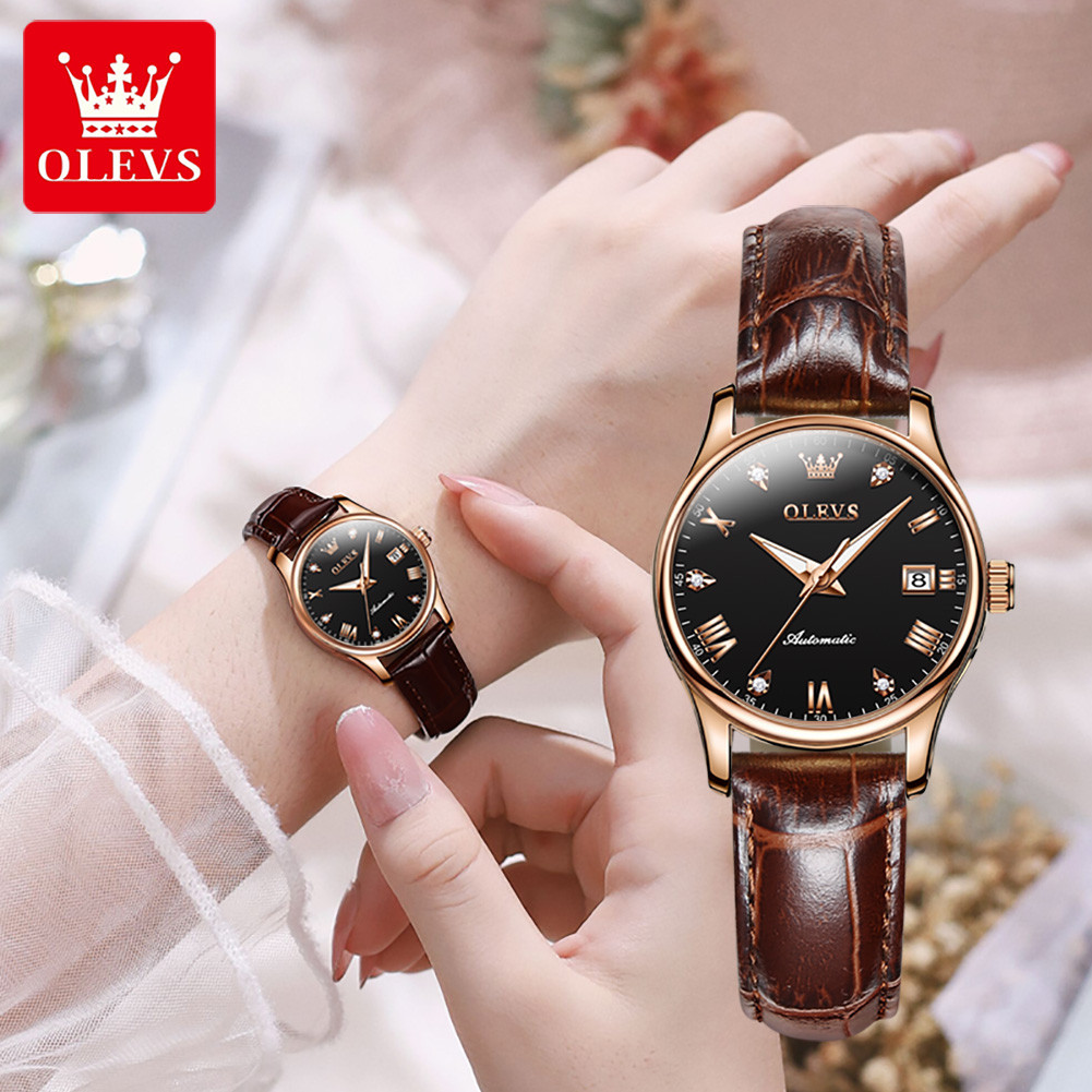 OLEVS 9932 Women's Watches Fashion Luxury Original Wristwatch Waterproof Luminous Automatic Watch
