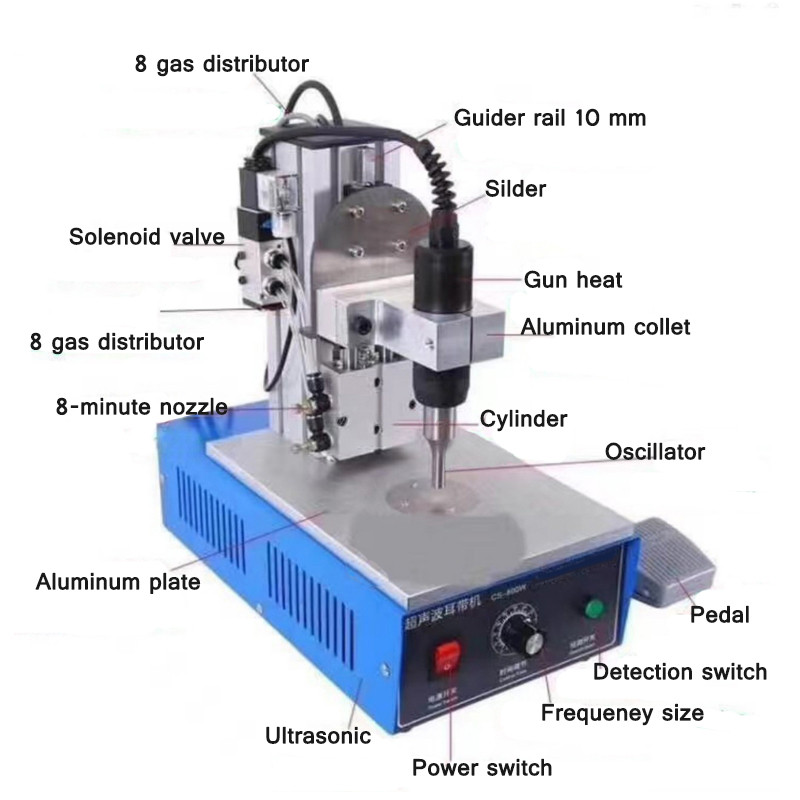 Portable Spot Welder Machine Economical Spot Welder Ultrasonic Mask Oil And Water Separation