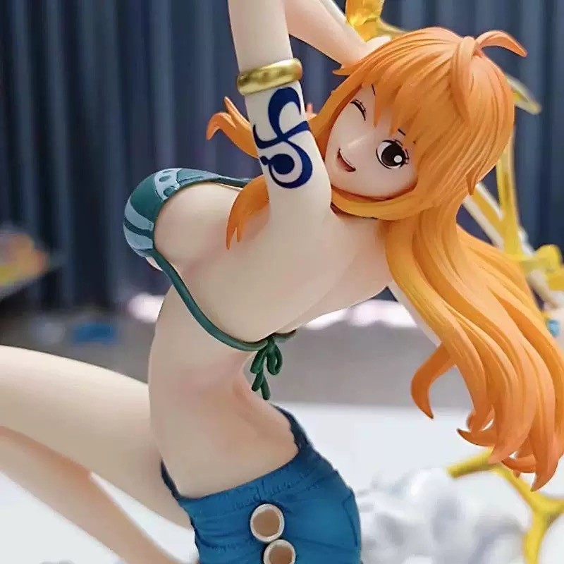 30cm One Piece Anime Figure Nami Hot Girl Action Figurine Hentai Pvc Statue Model Room Collection