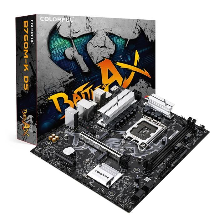 COLORFUL BATTLE-AX B760M-K D5 V21A DDR5 LGA 1700 MOTHERBOARD