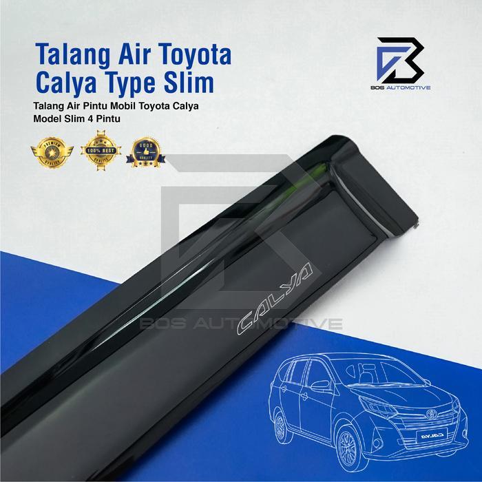 Talang Air Pintu Mobil Toyota Calya 2016 2021 Model Slim 4 Pintu