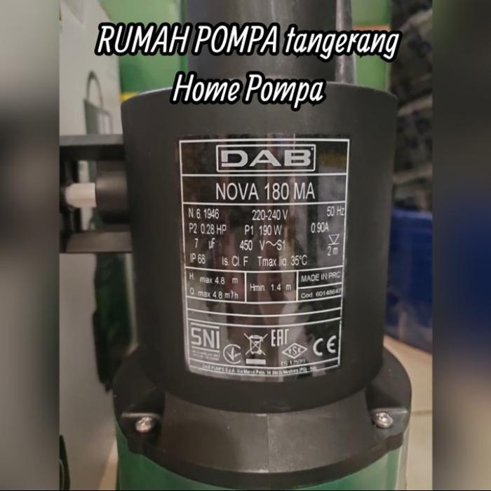 Pompa Celup Air Kotor Nova Dab 180 Ma Dab Original Italy
