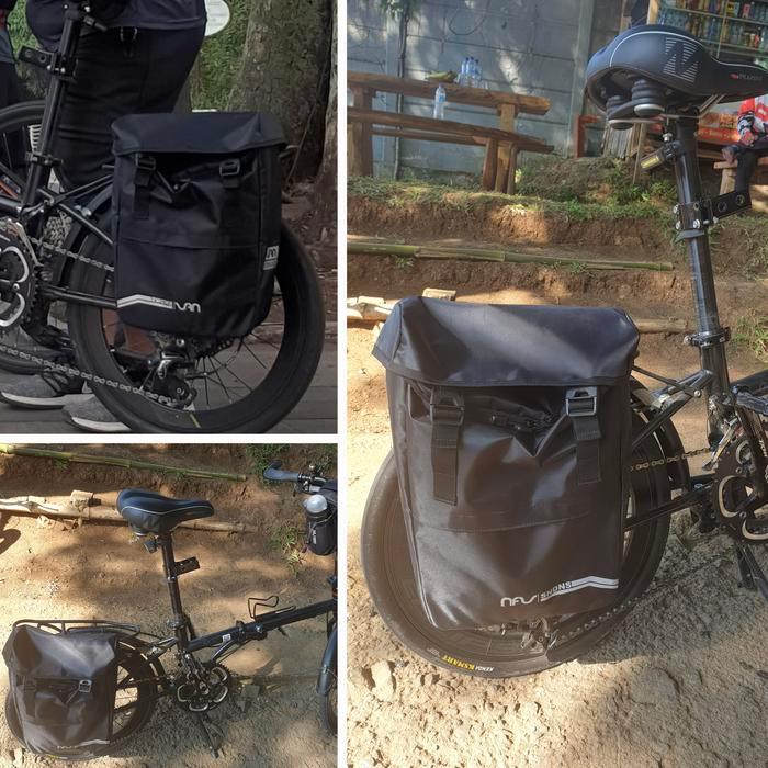 Tas Sepeda Touring Depan Tas Belakang Sepeda Lipat Tr.5