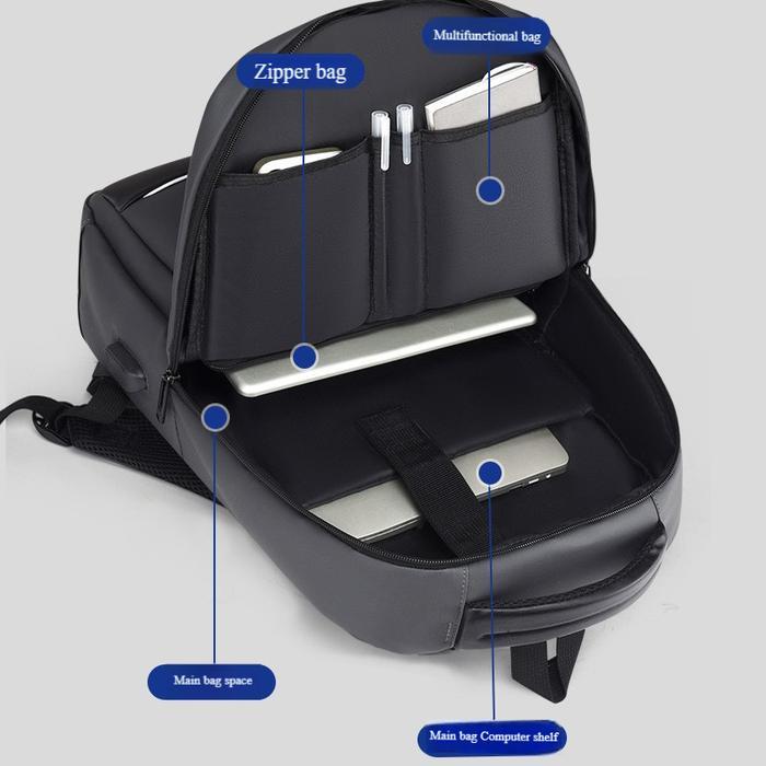 Tas Pria Ransel Laptop Model Terbaru Kapasitas Besar Tas Ransel Kerja Kuliah Portabel Berkualitas