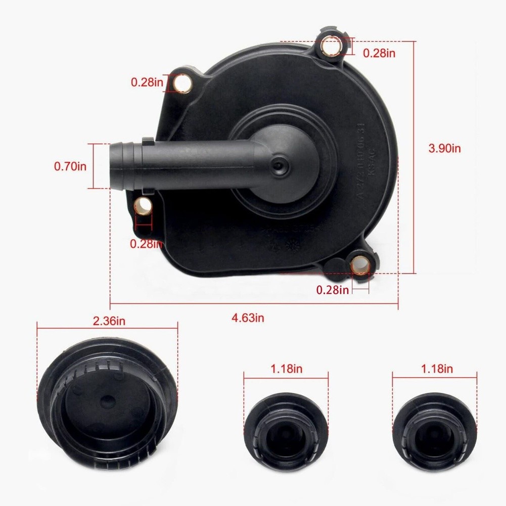 CRANKCASE BREATHER VALVE OIL WATER SEPARATOR EXHAUST VALVE KIT A2720100631 FOR MERCEDES ML350 E350