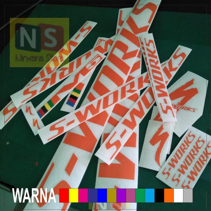 Cutting Stiker Sepeda Specialized S-Works #Gratisongkir