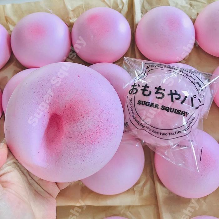 Sale- Squishy Jumbo Pink Bun By Sugar Squishy