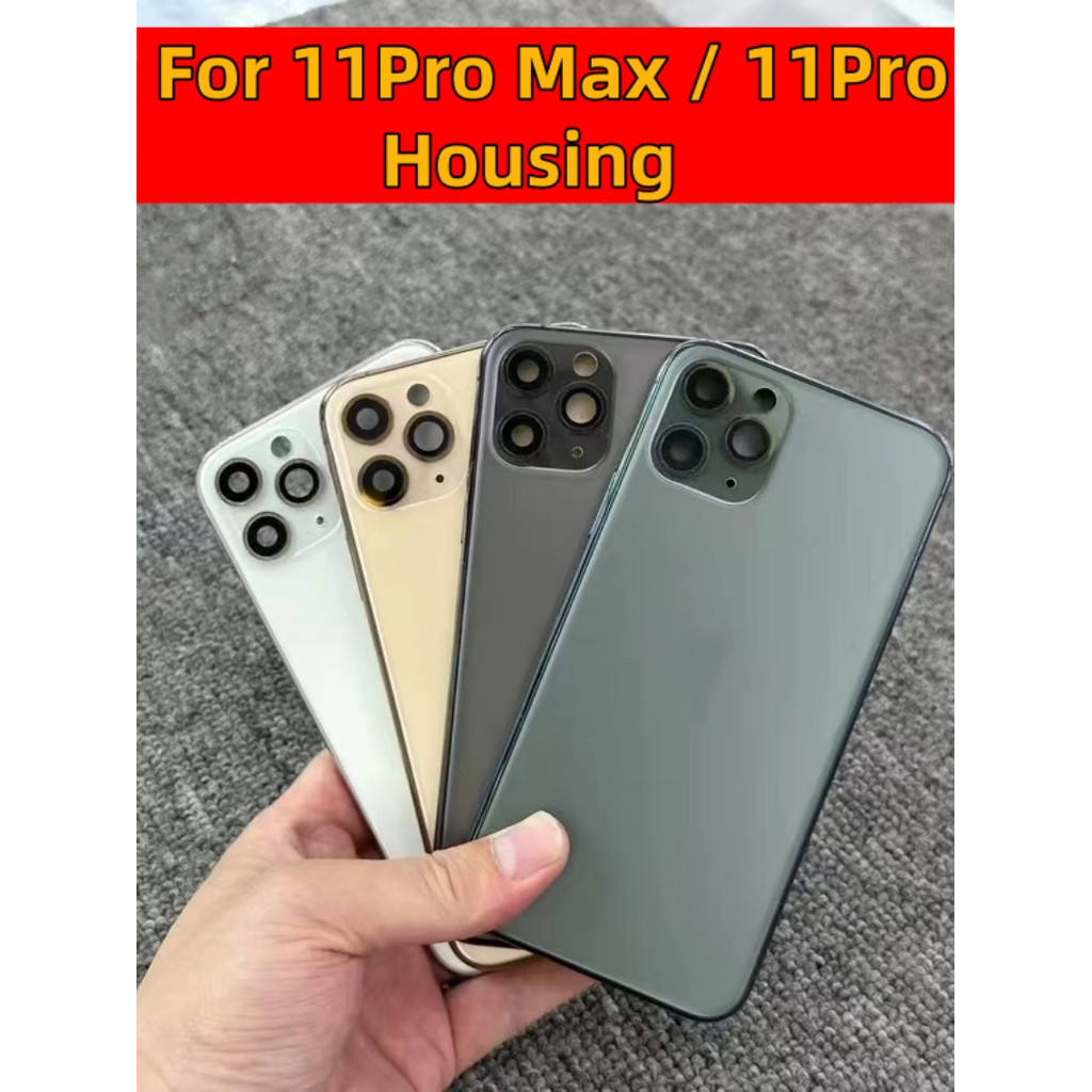 housing For Iphone 11 Pro Max 6.5'' / 11Pro 5.8'' Housing Cover Battery Door Rear Chassis Middl