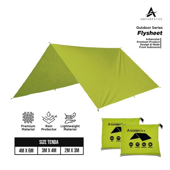 Arei - Flysheet Bivak 3M X 4M Tenda Kemah Waterproof Camping Hujan F34