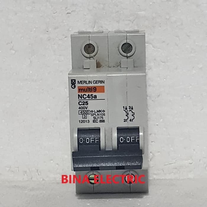 Mcb Multi9/Multi 9 Merlin Gerin Nc45A 2P 25A / Mcb Merlin Gerin 2P 25A