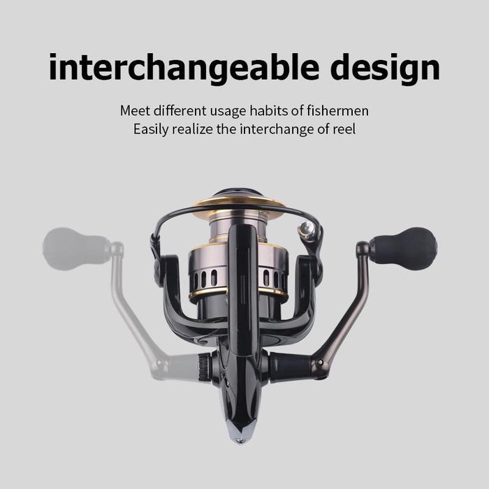 Fishing Reel He Series He 1000 - 7000 Fishing Reel Pancing Kuat 10Kg Tarikan Reel Pancing Logam Kuat
