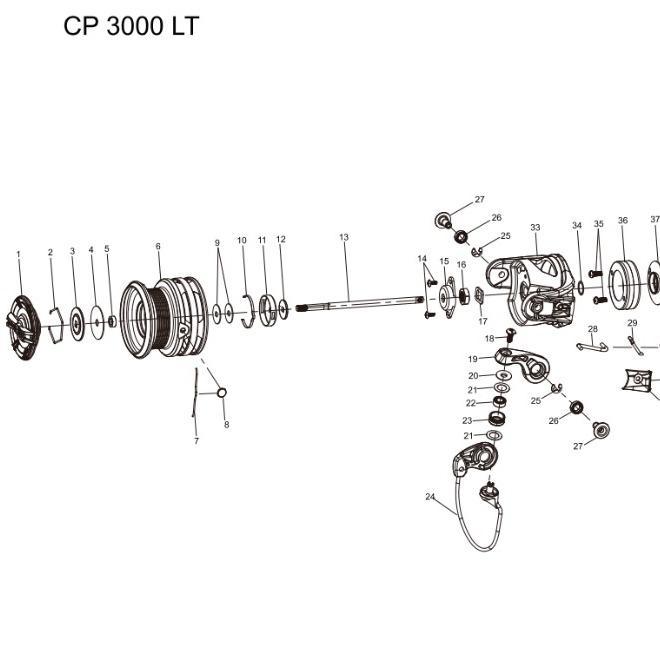 Spare Part Reel Hemus Concept Lt 3000 4000