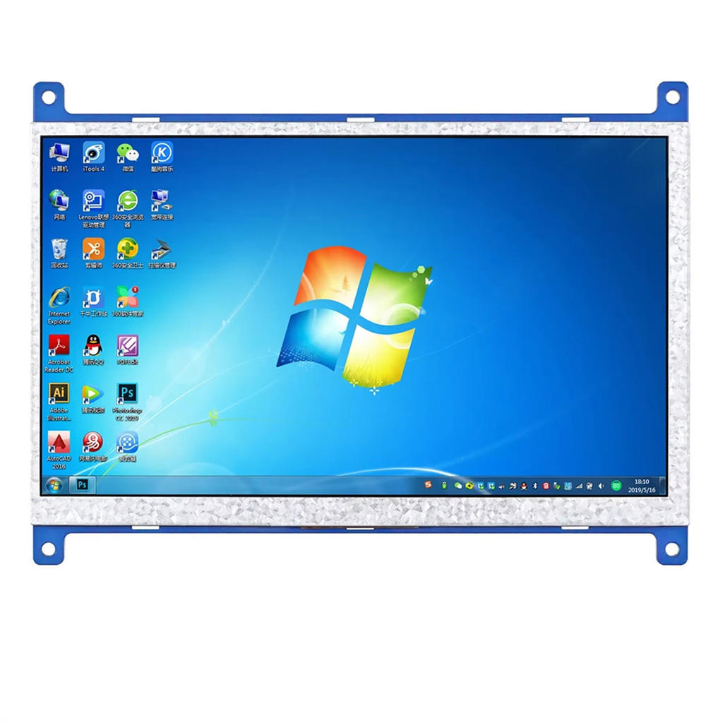 A14M 1024x600 7 Inch Touch -Compatible Display Touch Screen Panel for Raspberry Display LCD HD
