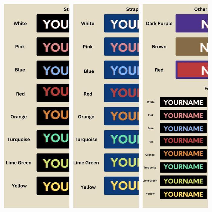 "New" TAG ME Custom Name Tag For Tennis Tag And Luggage (Koper)