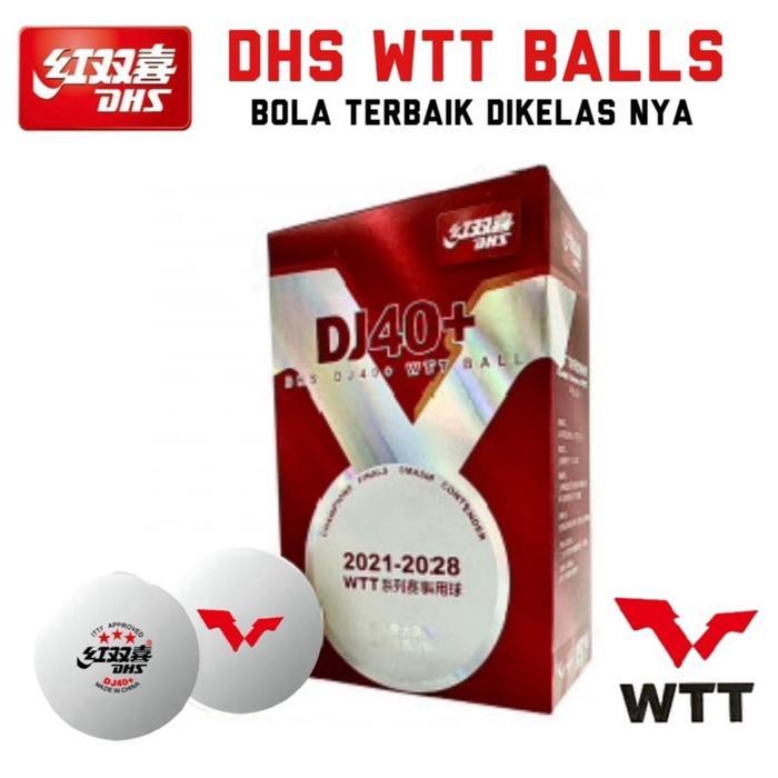 Bola Tenis Meja 3 bintang DHS WTT baru Original 100 persen