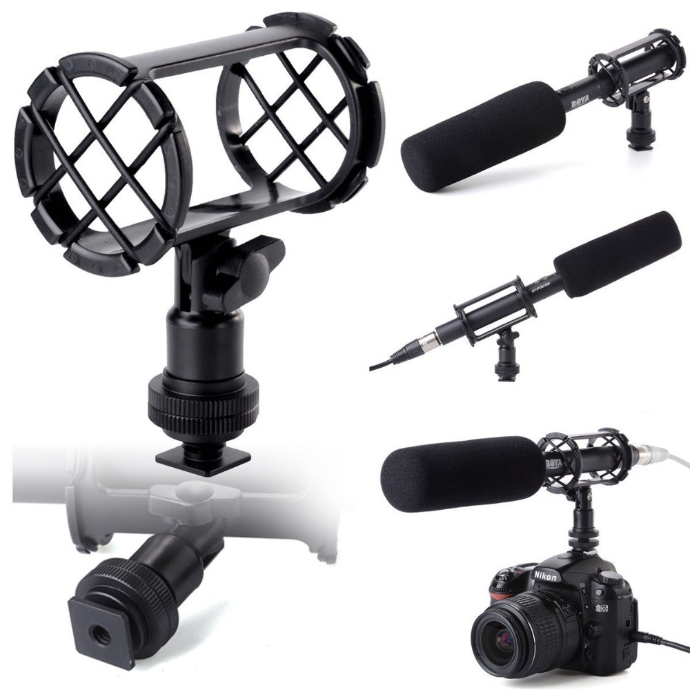 Microphone Shock Mount for AKG D230 Senheisser ME66 Rode NTG-2 NTG-1 Audio-Technica AT-875R Sony
