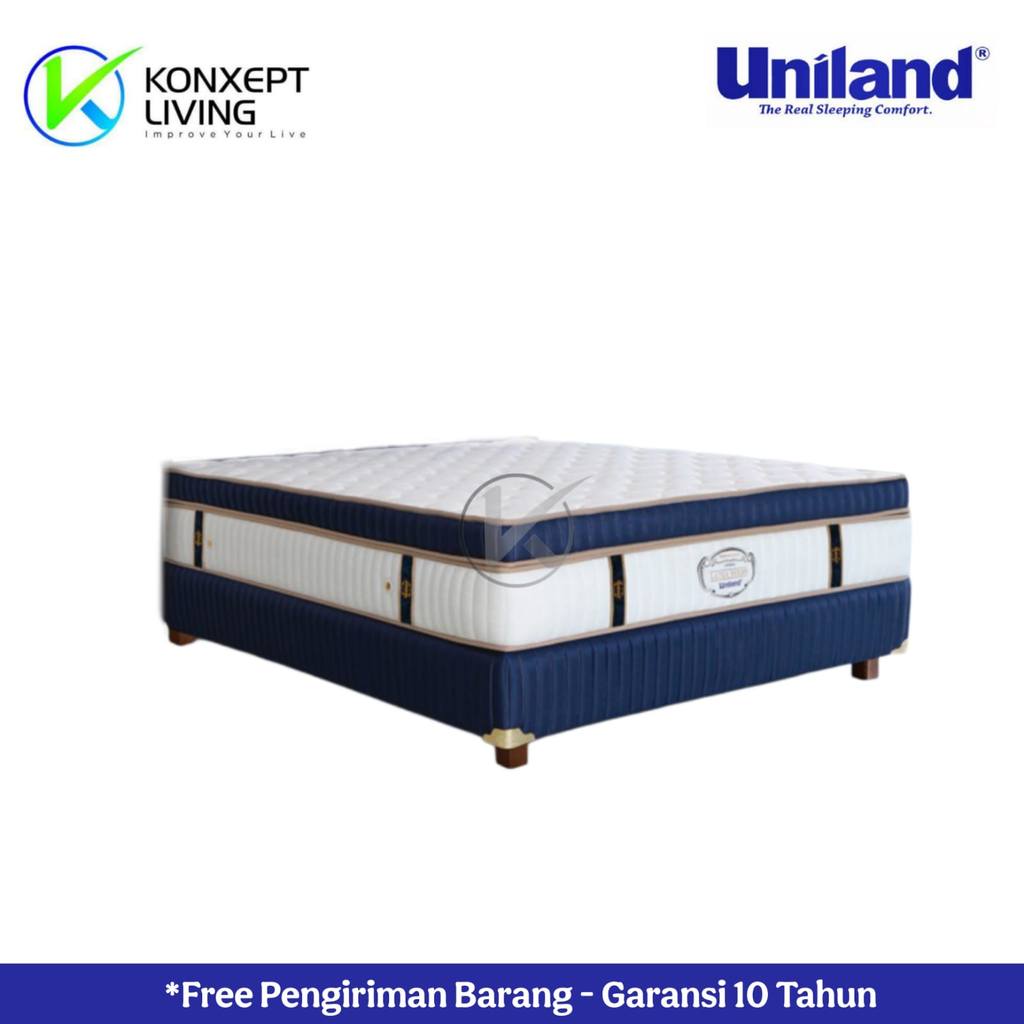 Uniland Springbed Platinum Plushtop Ukuran 140x200 Fullset Tanpa Sandaran