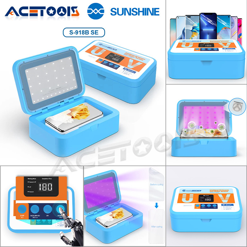 SUNSHINE S-918B SE Intelligent UV Curing Vacuum Laminating Machine Mobile Phone LCD Screen Protectiv