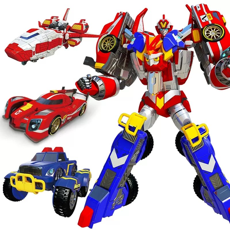 3 in 1 Master V Tobot Transformation Robot Action Figure Galaxy Detectives Power Train Tobot Brother