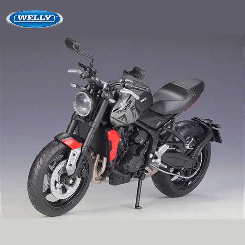 WELLY 1:12 Tr1umph Trident 660 Alloy Race Motorcycle Model Simulation