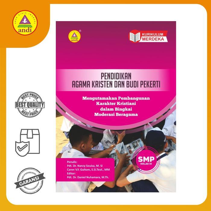 Buku Rohani Andi-Pendidikan Agama Kristen & Budi Pekerti SMP Kls 9 Kurikulum Merdeka