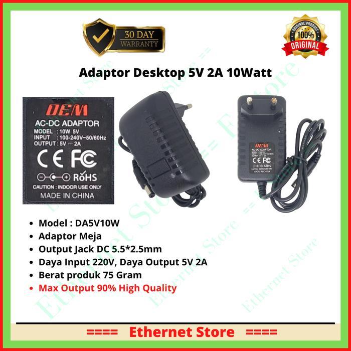 Etherstore Adaptor 5V 2A Murni / High Quality