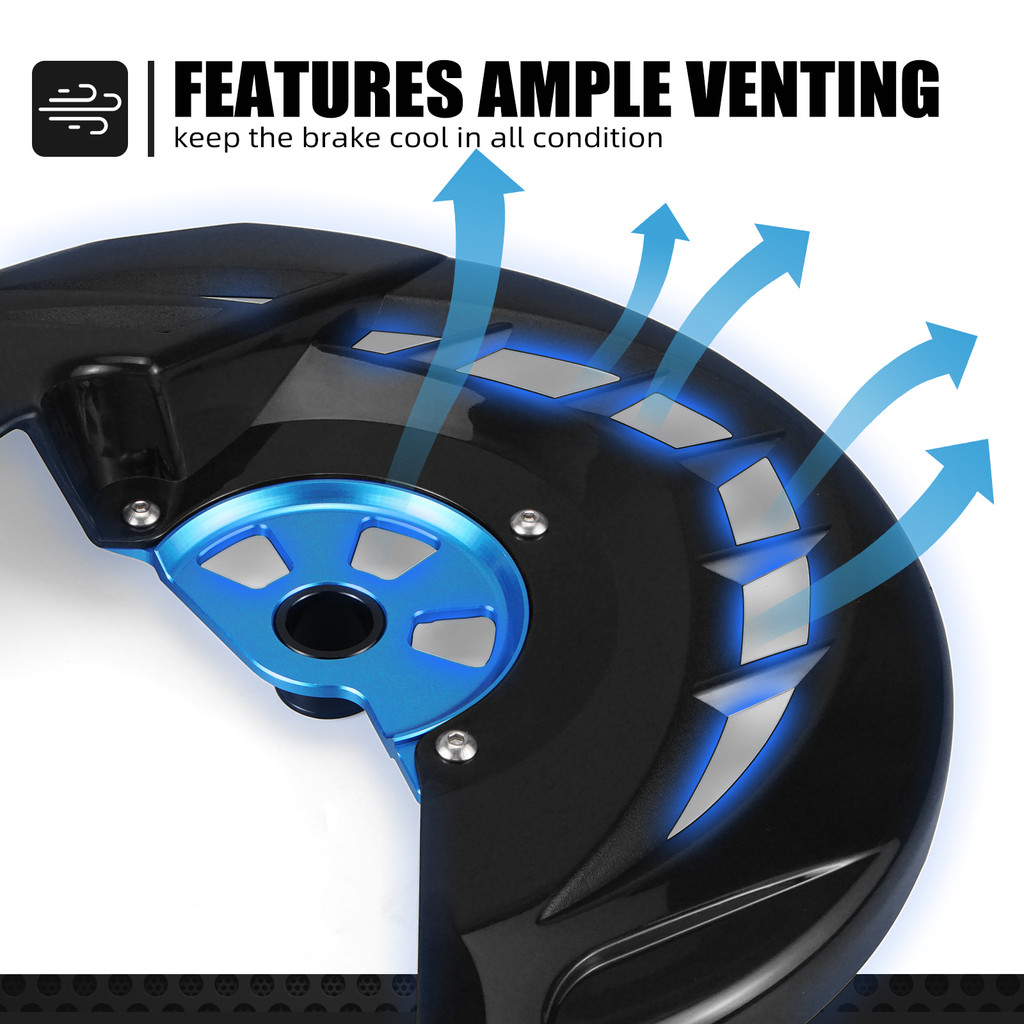 FRONT BRAKE DISC GUARD FOR YAMAHA YZ125 YZ250 2008-2023 YZ250F YZ450F 2007-2013 YZ125X YZ250X