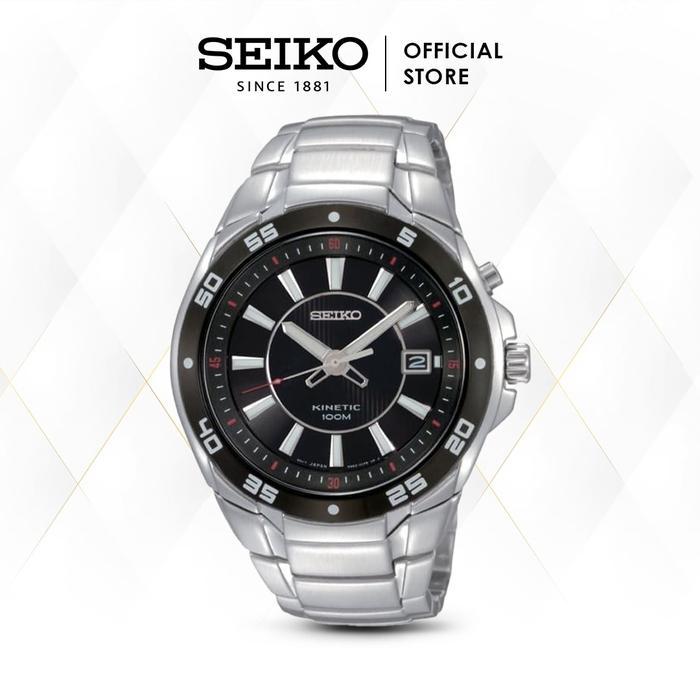 Jam Tangan Pria Seiko Kinetic Stainless Steel SKA433 Original