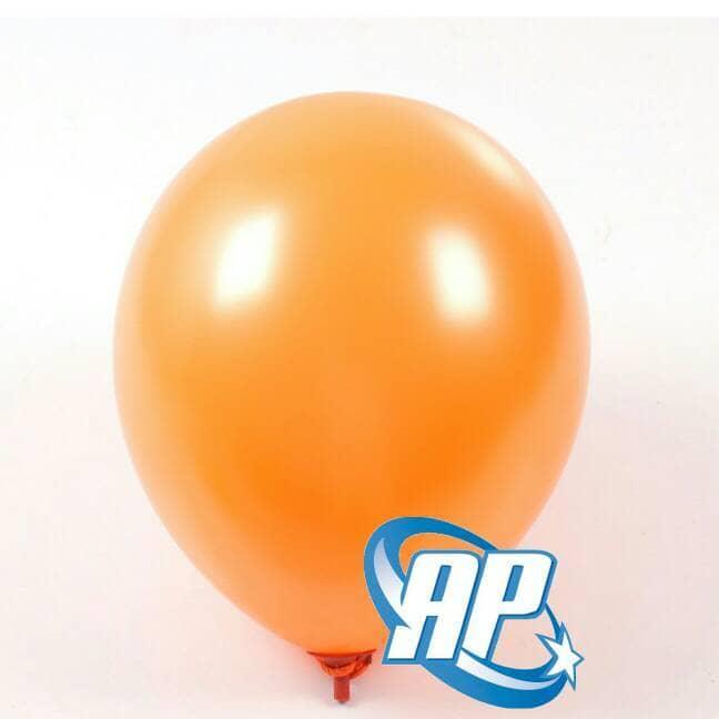 Balon Metalik Orange / Balon latex / Balon Metalik 12 inch / Balon Warna Metalik