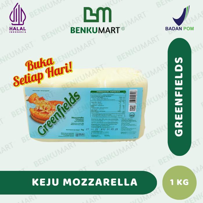Keju Mozarella Greenfields 1 kg Mozzarella Cheese