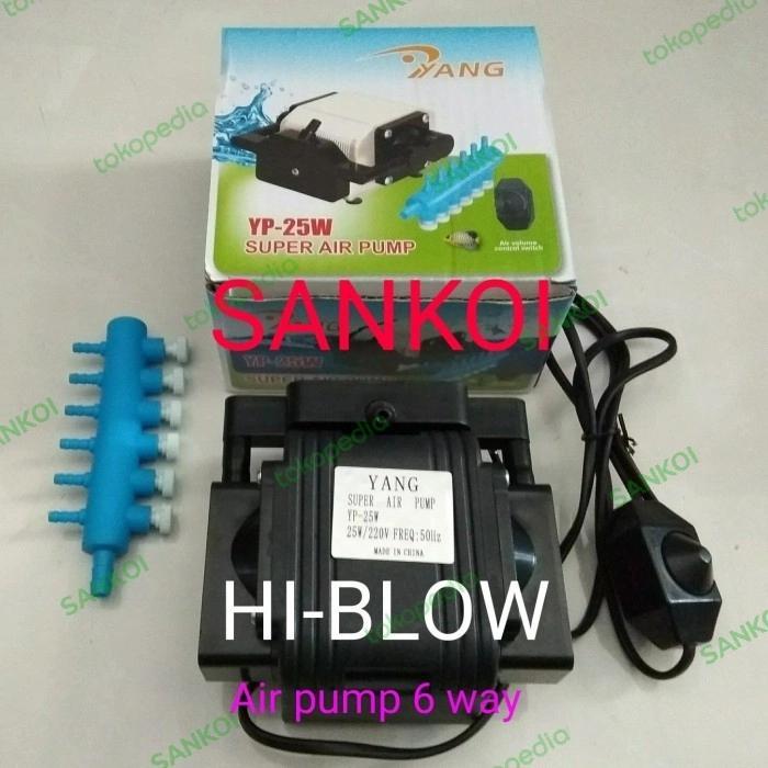 super air pump YP 25 w/hi blow /6 cabang