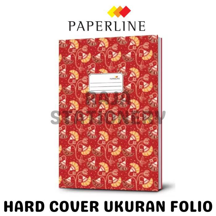 Paperline Buku Tulis HARD COVER 200 Sheets Folio BESAR F4 200 Lembar Garis Kantor
