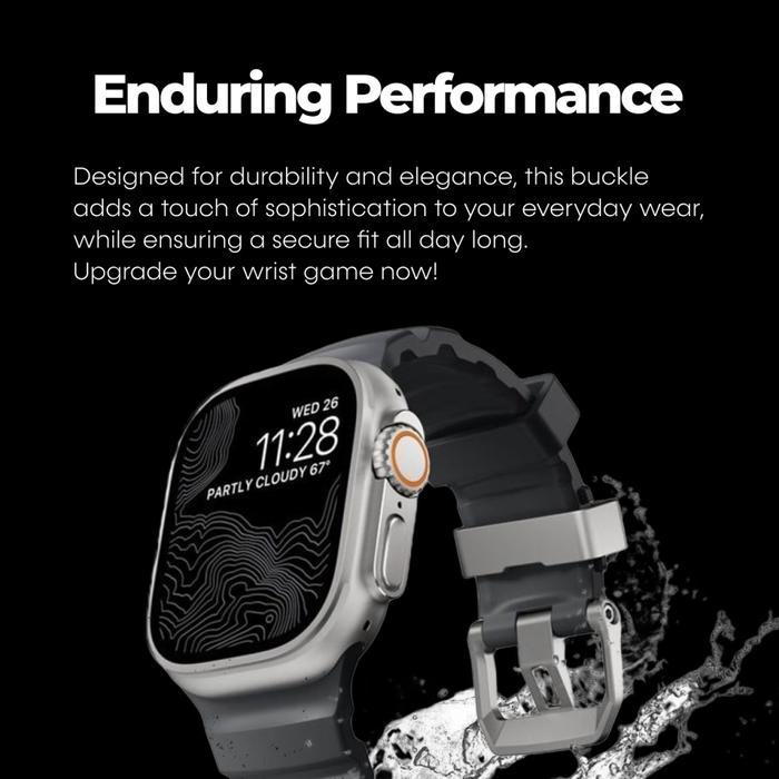 NOMAD Rocky Point Sport Rubber Soft Band Strap for Apple Watch Ultra 3 2 1 Series