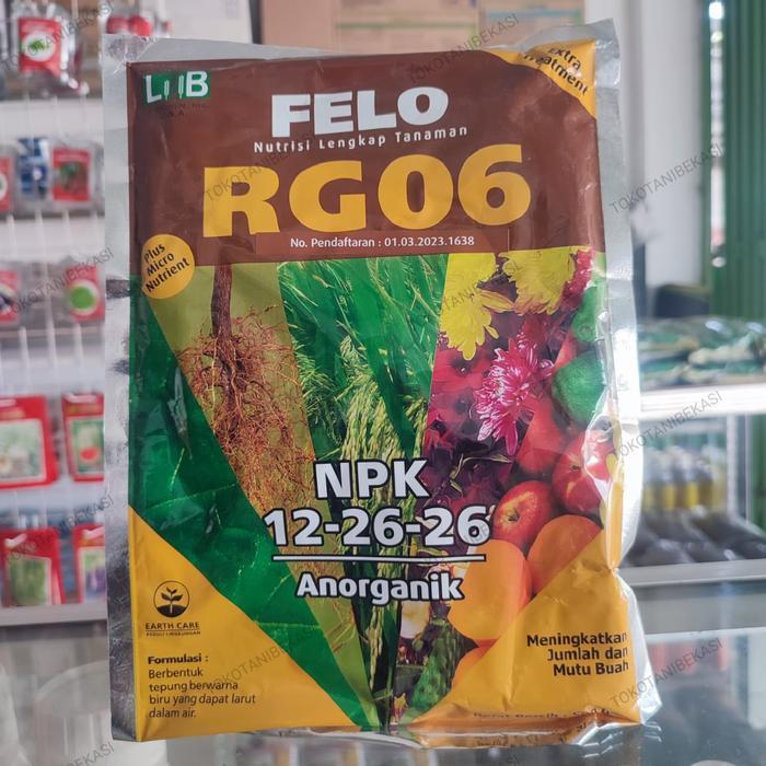 Felo Rg 06 Rapidgro (12-26-26) Pupuk Lengkap Npk 500Gram