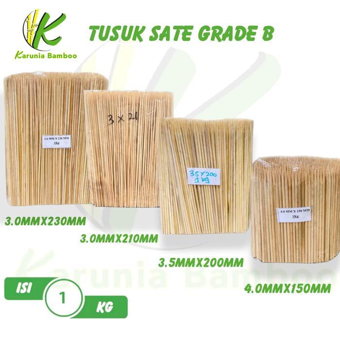 [isi 1Kg] Tusuk Sate / Tusuk Sate Kiloan / Sate Ayam / Tusuk Sate Curah / Tusuk Daging /Tusuk Bakso