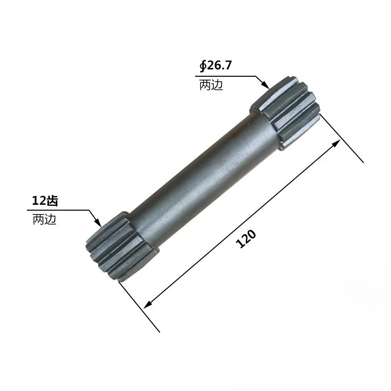 FOR YANMAR VIO17 MINI EXCAVATOR SWIVEL MOTOR VERTICAL SHAFT GEAR 11/12 TEETH CONSTRUCTION EQUIPMENT
