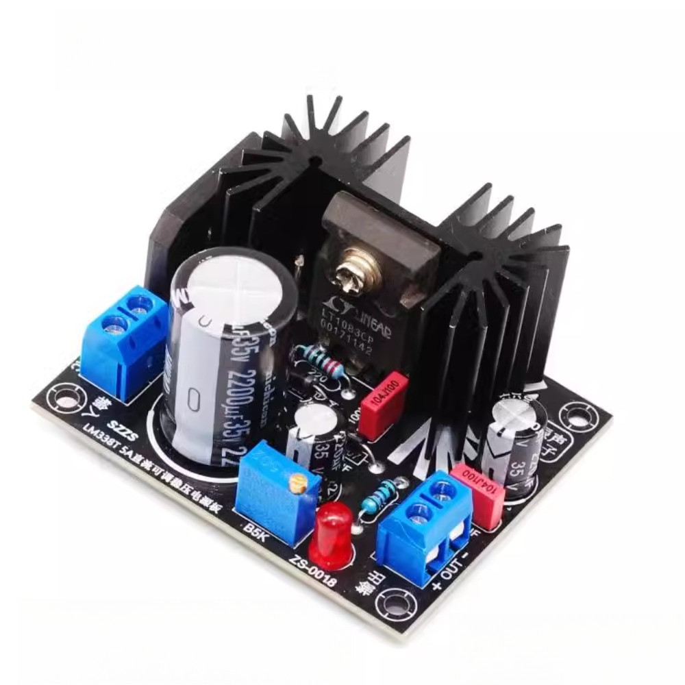 DC ADJUSTABLE VOLTAGE REGULATOR POWER BOARD LM317 LM338T LT1083CP 5A 7A FILAMENT LINEAR VOLTAGE